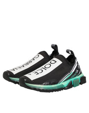 Dolce & Gabbana Black Slip On Sorrento Men Sneakers Shoes