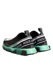 Dolce & Gabbana Black Slip On Sorrento Men Sneakers Shoes