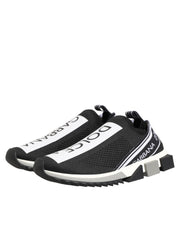 Dolce & Gabbana Black Slip On Sorrento Men Sneakers Shoes