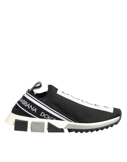 Dolce & Gabbana Black Slip On Sorrento Men Sneakers Shoes