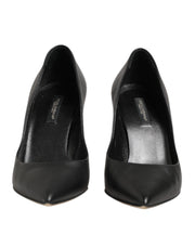 Dolce & Gabbana Black Patent Leather High Heels Pumps Shoes