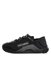 Dolce & Gabbana Black Logo Lace Low Top NS1 Sneakers Shoes
