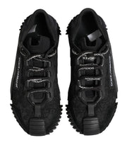 Dolce & Gabbana Black Logo Lace Low Top NS1 Sneakers Shoes