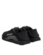 Dolce & Gabbana Black Logo Lace Low Top NS1 Sneakers Shoes