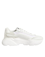 Dolce & Gabbana White Leather Daymaster Low Top Sneakers Shoes