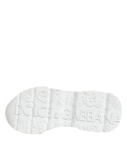 Dolce & Gabbana White Leather Daymaster Low Top Sneakers Shoes