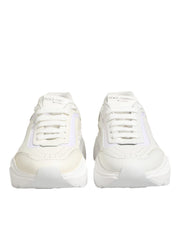 Dolce & Gabbana White Leather Daymaster Low Top Sneakers Shoes