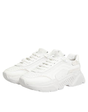 Dolce & Gabbana White Leather Daymaster Low Top Sneakers Shoes