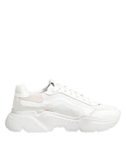 Dolce & Gabbana White Leather Daymaster Low Top Sneakers Shoes