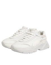 Dolce & Gabbana White Leather Daymaster Low Top Sneakers Shoes