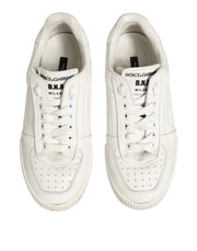 Dolce & Gabbana White Leather MIAMI Low Top Sneakers Shoes