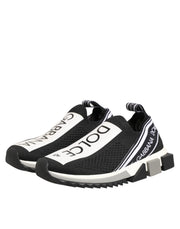 Dolce & Gabbana Black Logo Low Top Sorrento Sneakers Shoes