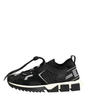 Dolce & Gabbana Black Mesh Sorrento Trekking Sneakers Shoes