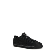 Y-3 Black Leather Low Top Sneakers