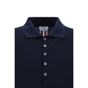 Thom Browne Blue Cotton Polo Shirt