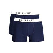 Trussardi Blue Cotton Underwear