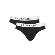 Trussardi Black Cotton Underwear