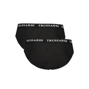 Trussardi Black Cotton Underwear