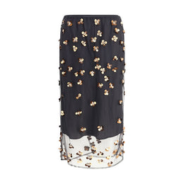 Forte_Forte Black Polyamide Long Skirt