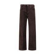 Citizens of Humanity Brown Cotton Straight-Leg Jeans