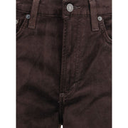 Citizens of Humanity Brown Cotton Straight-Leg Jeans