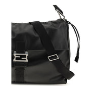 Fendi Black Calf Leather Bos Taurus Shoulder Bag