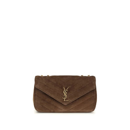 Saint Laurent Brown Calf Leather Bos Taurus Shoulder Bag