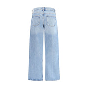 Agolde Blue Cotton Straight-Leg Jeans