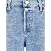 Agolde Blue Cotton Straight-Leg Jeans