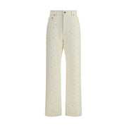 Golden Goose White Cotton Casual Pants
