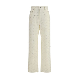 Golden Goose White Cotton Casual Pants