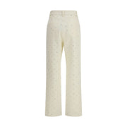 Golden Goose White Cotton Casual Pants