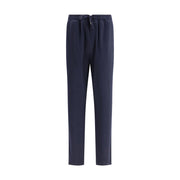 Brunello Cucinelli Blue Cashmere Casual Pants