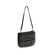 Diesel Black Calf Leather Bos Taurus Shoulder Bag