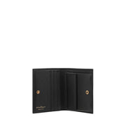 Ferragamo Black Calf Leather Bos Taurus Wallet
