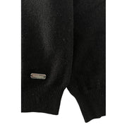 Baldinini Trend Black Cashmere Men Sweater