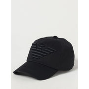 Emporio Armani Black Cotton Cap (Baseball Hat)
