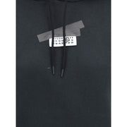 MM6 Black Cotton Sweatshirt