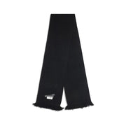 MM6 Black Wool Scarf