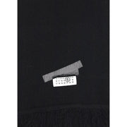 MM6 Black Wool Scarf