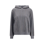 Brunello Cucinelli Gray Cotton Sweatshirt