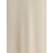 Brunello Cucinelli Cream Acetate Midi Skirt