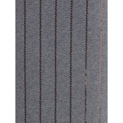 Brunello Cucinelli Gray Polyester Midi Skirt