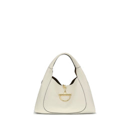Gucci White Calf Leather Bos Taurus Shoulder Bag