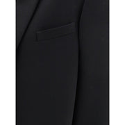 The Row Black Fleece Wool Coat