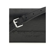 Alexander Wang Black Calf Leather Bos Taurus Shoulder Bag