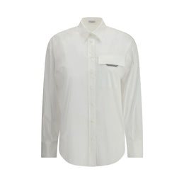Brunello Cucinelli White Cotton Shirt