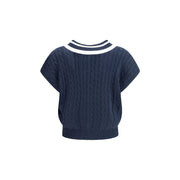 Brunello Cucinelli Blue Cotton Sweatshirt