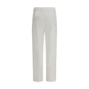 Brunello Cucinelli White Cotton Dress Pants