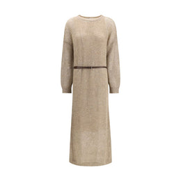 Brunello Cucinelli Beige Mohair Casual Dress